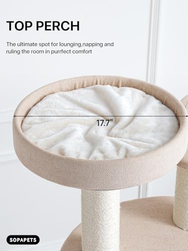 Sopapets giant 70cm platforms give ample space for big cats to stretch.