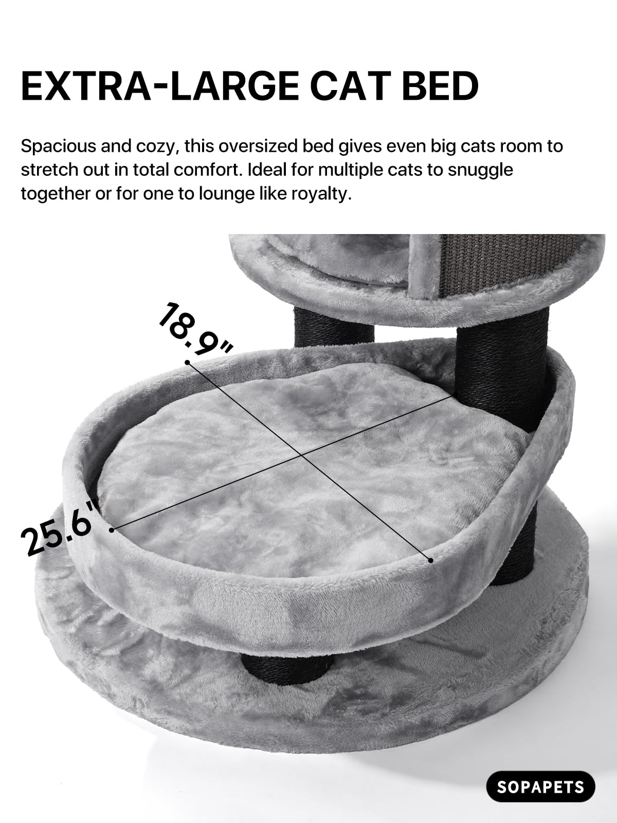 Sopapets Maine Coon-friendly design supports large cats with adventure and comfort.