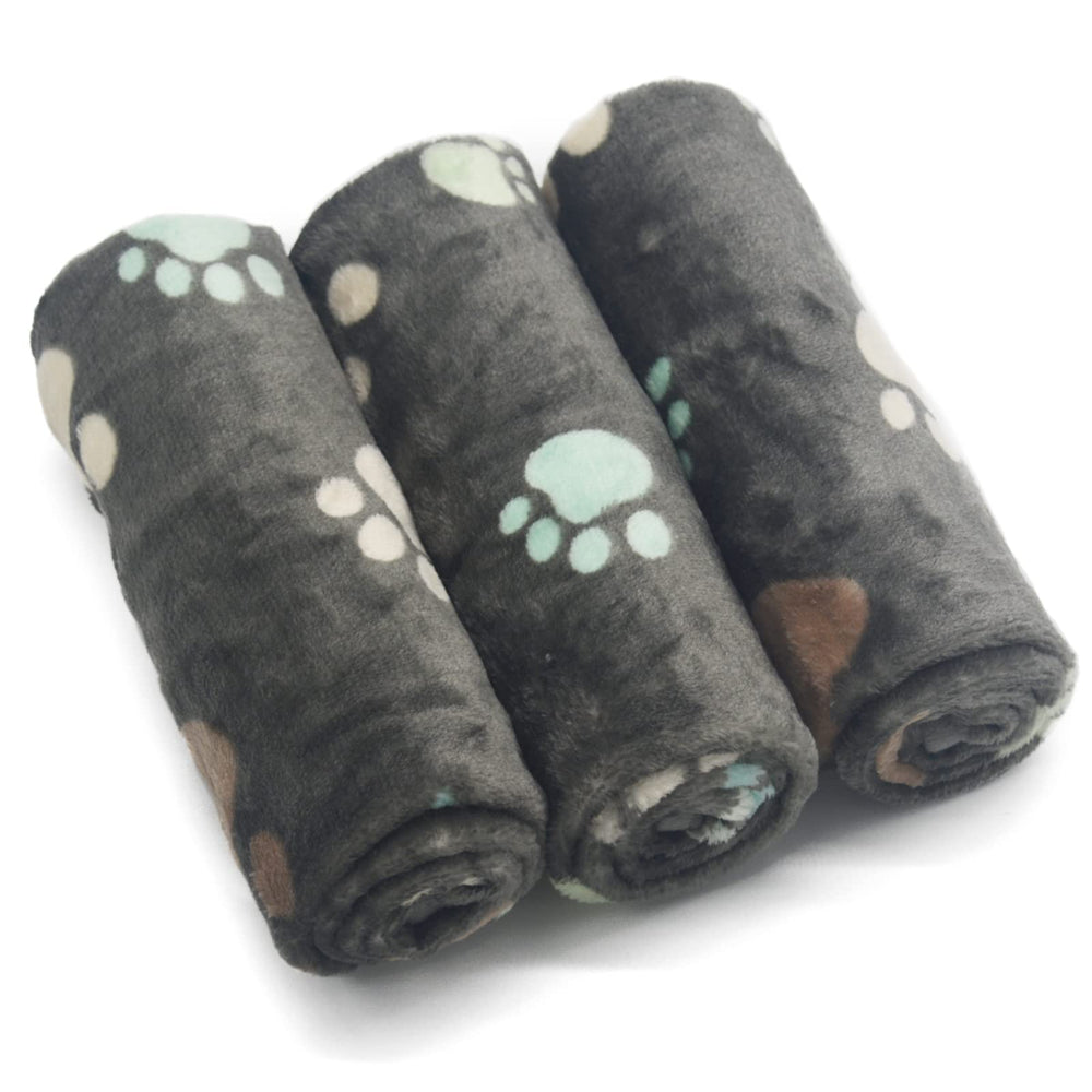 SORKUT 1-pack 3 puppy blankets ultra-soft for cozy warmth