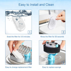 SORON filter sponges 20-pack keeps water circulation clean and debris-free.