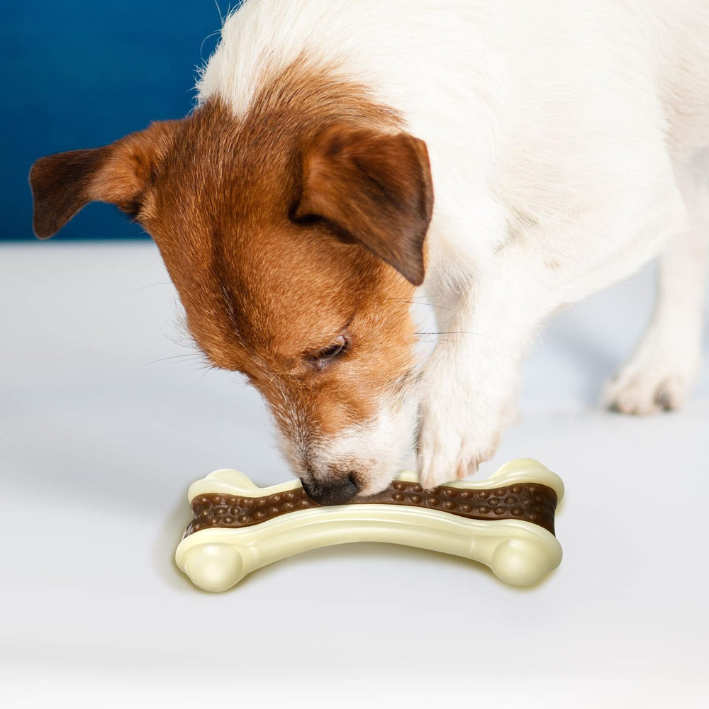 Sosation edible cowhide-infused toy adds tasty appeal during chewing sessions.