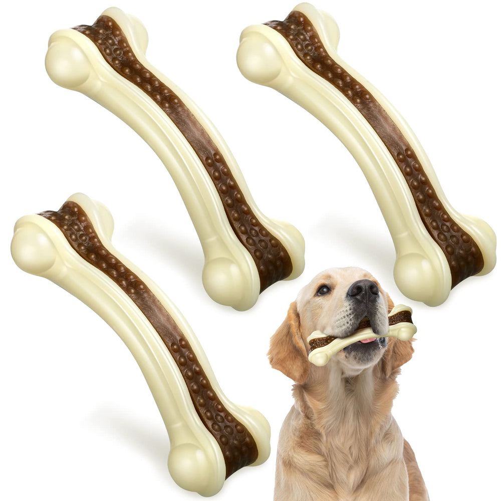 Sosation 3Pack nylon beef-flavored chew toy for dogs satisfies chewing instinct.
