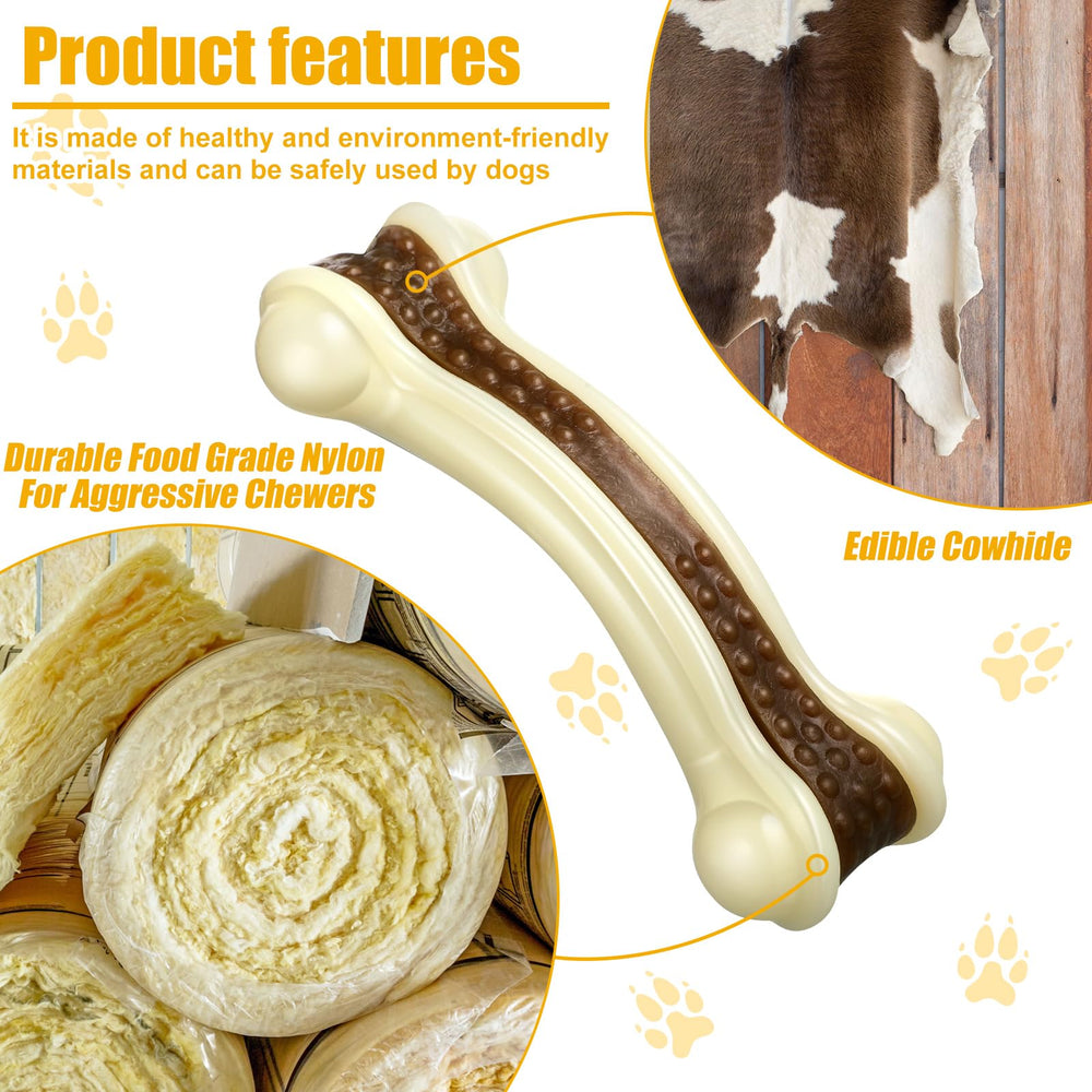 Sosation beef-flavor-infused chew toy entices dogs during playtime.