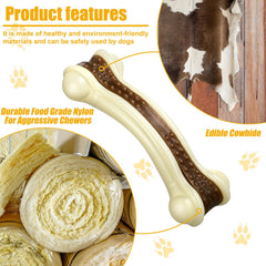 Sosation beef-flavor-infused chew toy entices dogs during playtime.