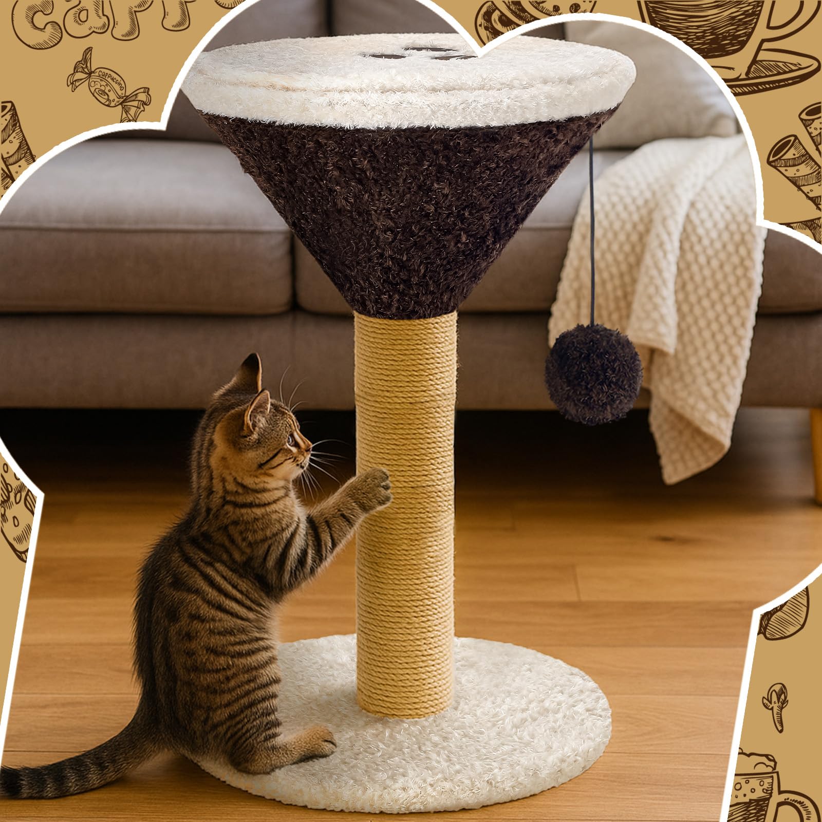 Sosation Espresso Martini fabric and rope detail highlight premium construction.
