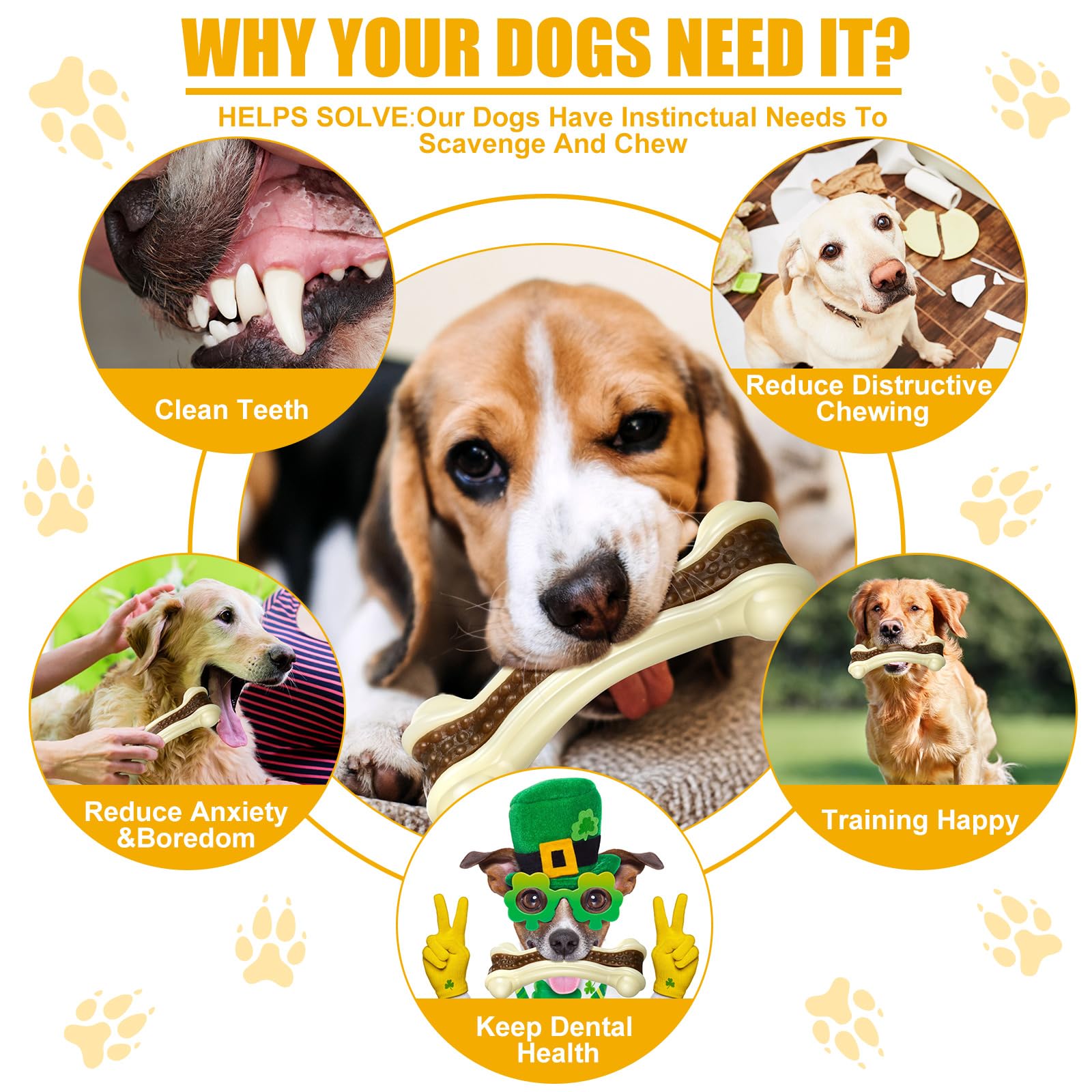 Sosation heavy-duty dog chew nylon toy stands up to aggressive chewers.