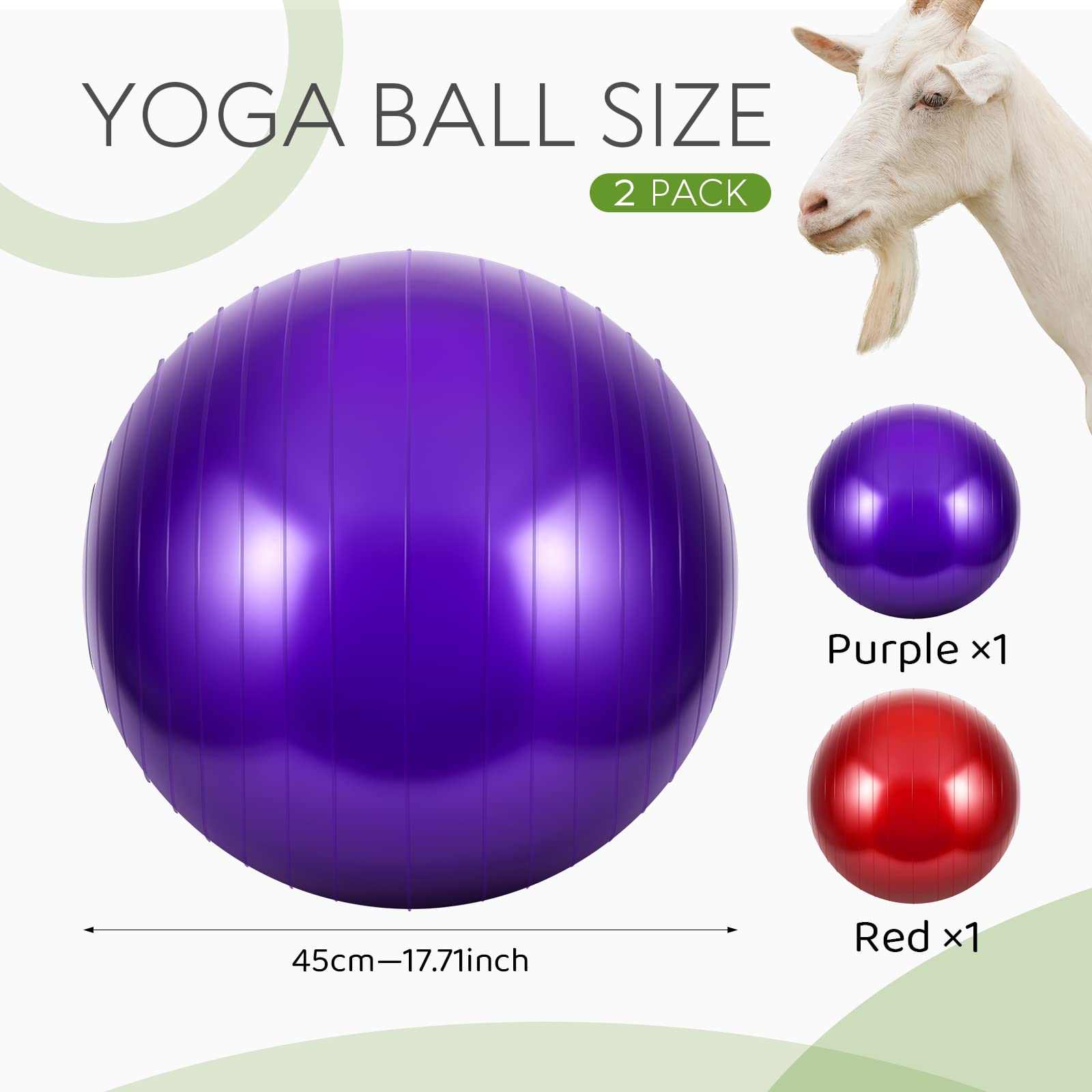Sotiff goat ball outer texture provides secure grip during play.