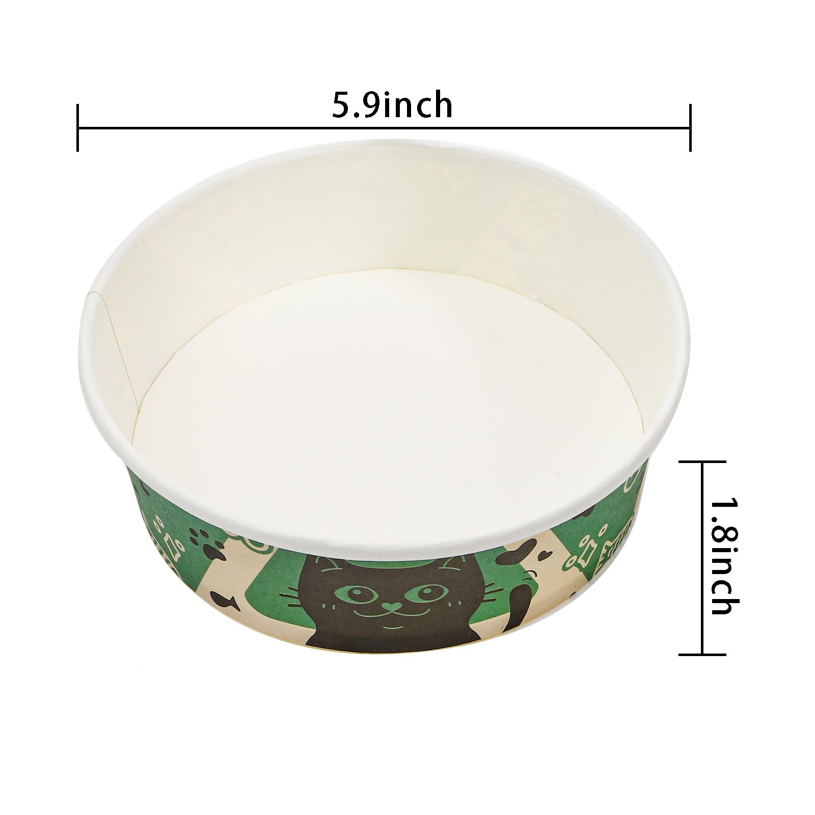 SOUJOY 16oz paper bowl in use for small pet meals.
