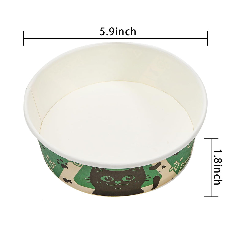 SOUJOY 16oz paper bowl in use for small pet meals.