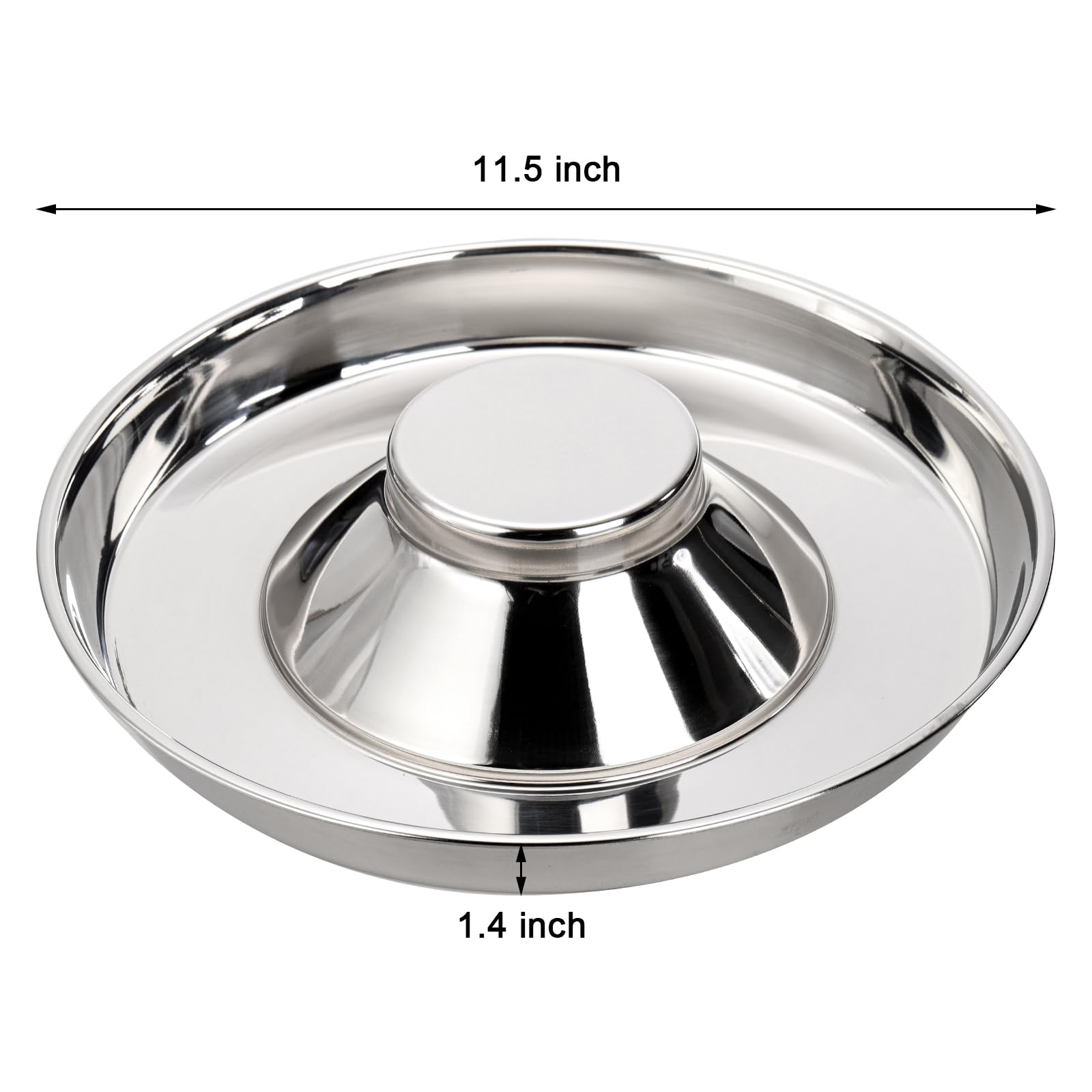 SOUJOY raised center slow feeder design shown close up