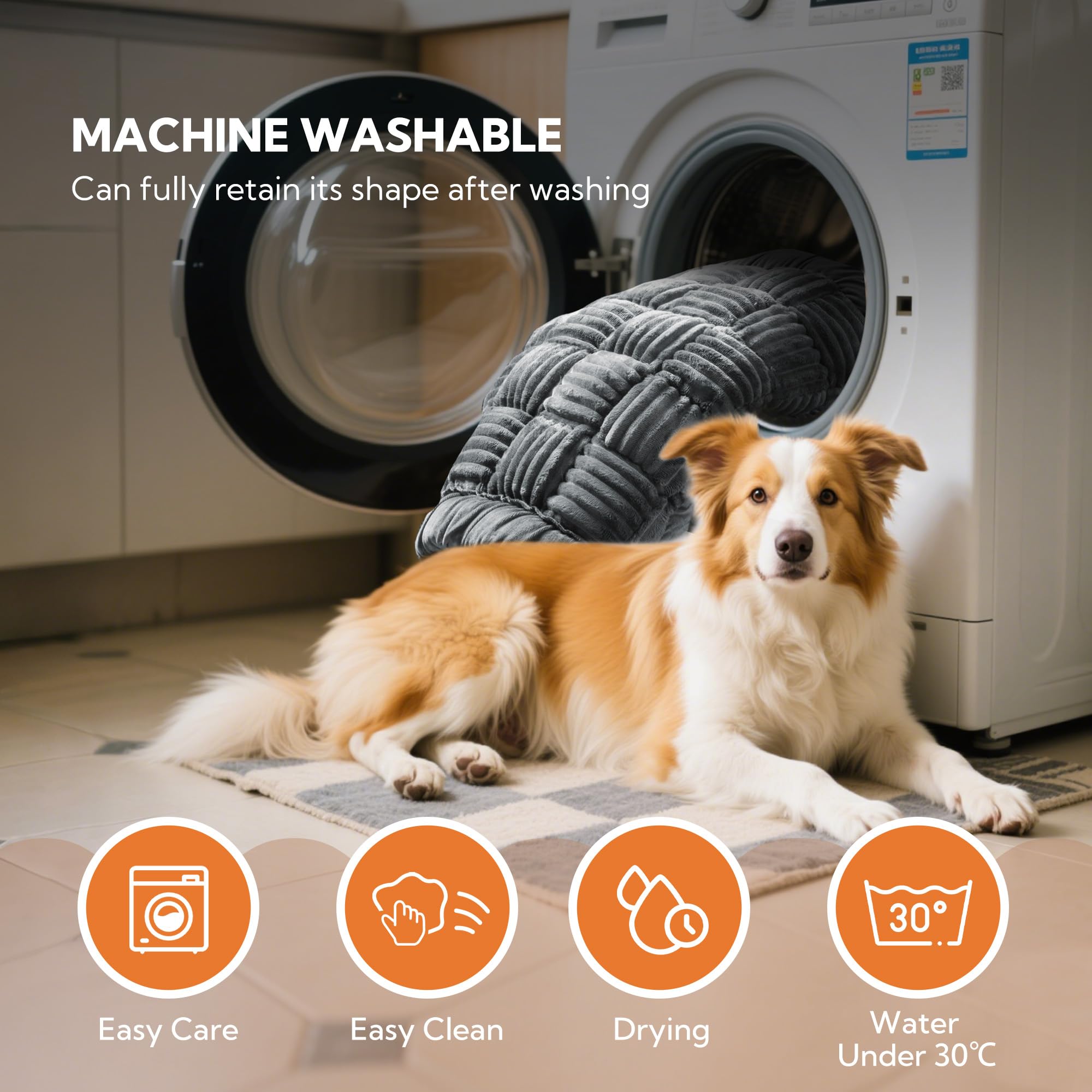 Soulbond backseat bed mat is machine-washable for quick cleanup