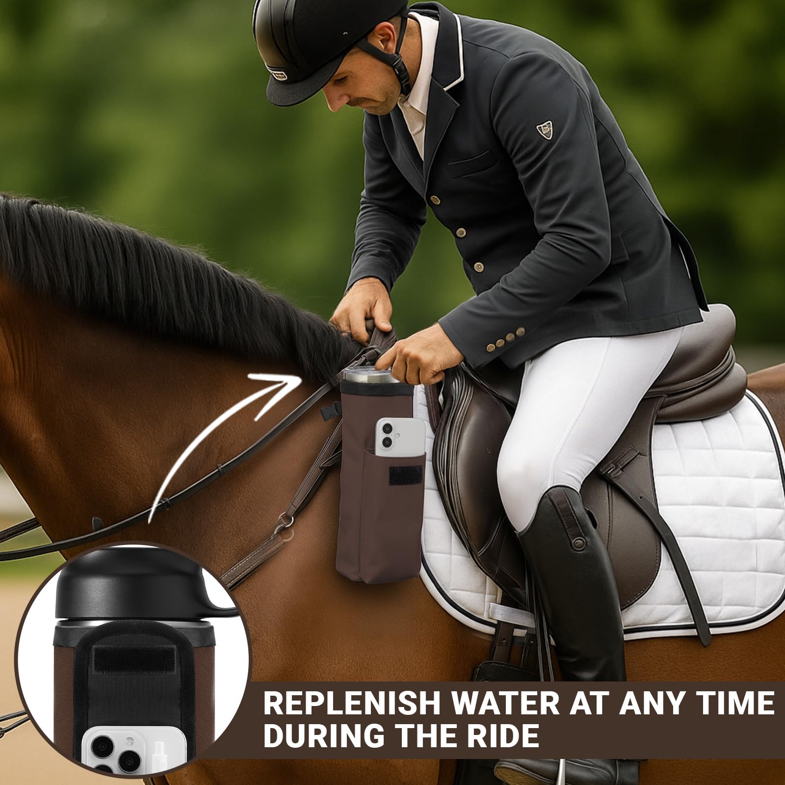 Soulchen Saddle Water Bottle Holder durable-material ensures rugged, weather-ready performance