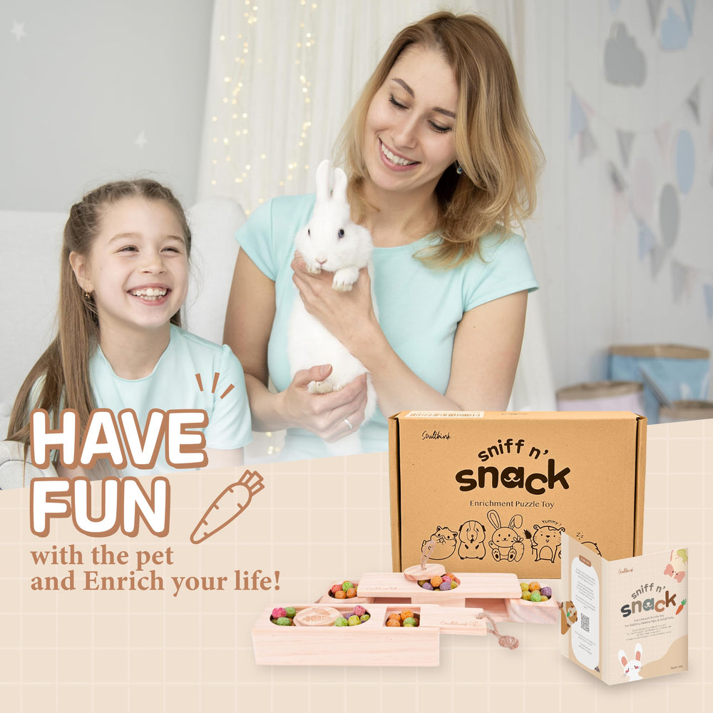 SoulThink pinewood-chew-toy safe-material promotes natural chewing instincts for small pets.
