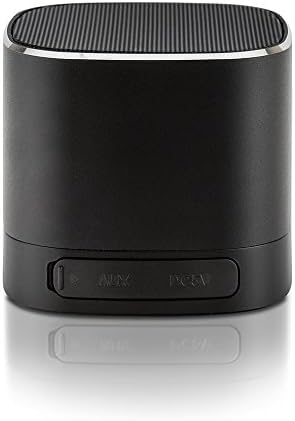Sound Oasis compact travel-ready device fits in bag for journeys.