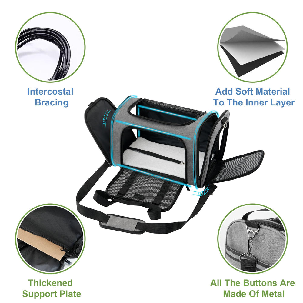 Soundy top-view highlights reinforced frame supporting shape and stability.