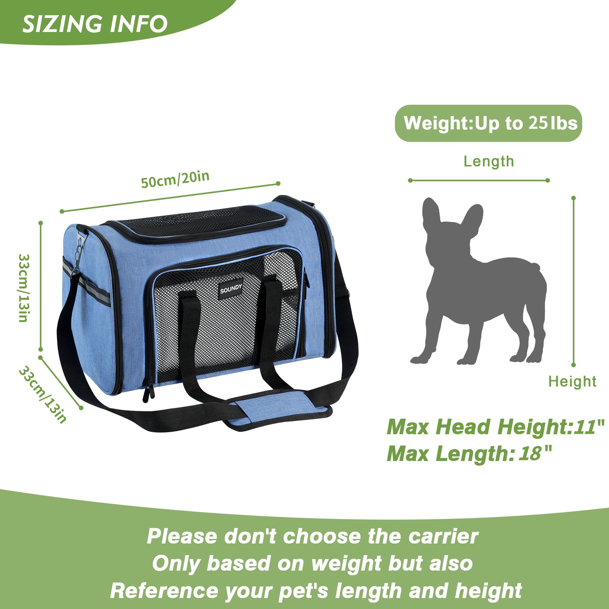 Soundy large cat carrier interior with removable base and soft pad for comfort