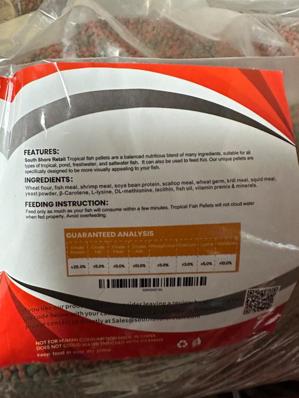 SOUTH SHORE RETAIL 2mm pellets designed for digestibility in small fish