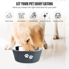 SOUXU dog bowl with silicone chassis maintains meal stability
