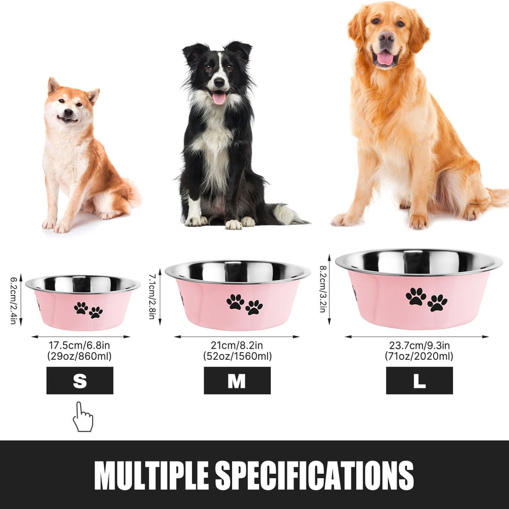 SOUXU plato apto para perros de todos los tamaños, uso diario rosa