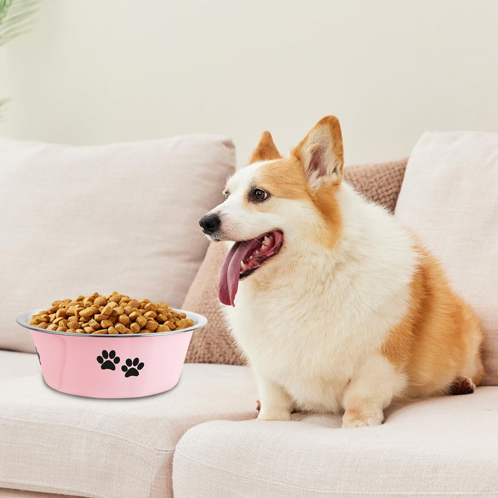 SOUXU pink bowl’s silicone chassis reduces floor scratches and dining noise.