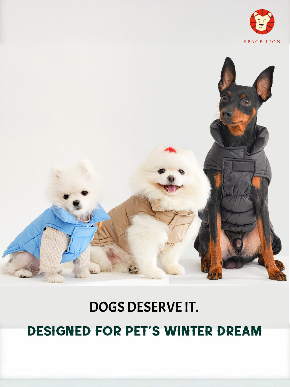 SPACE LION leash hole design enables harness attachment without hassle.