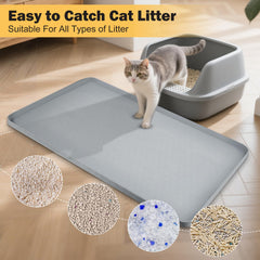 SpaceTime silicone litter mat surface is waterproof