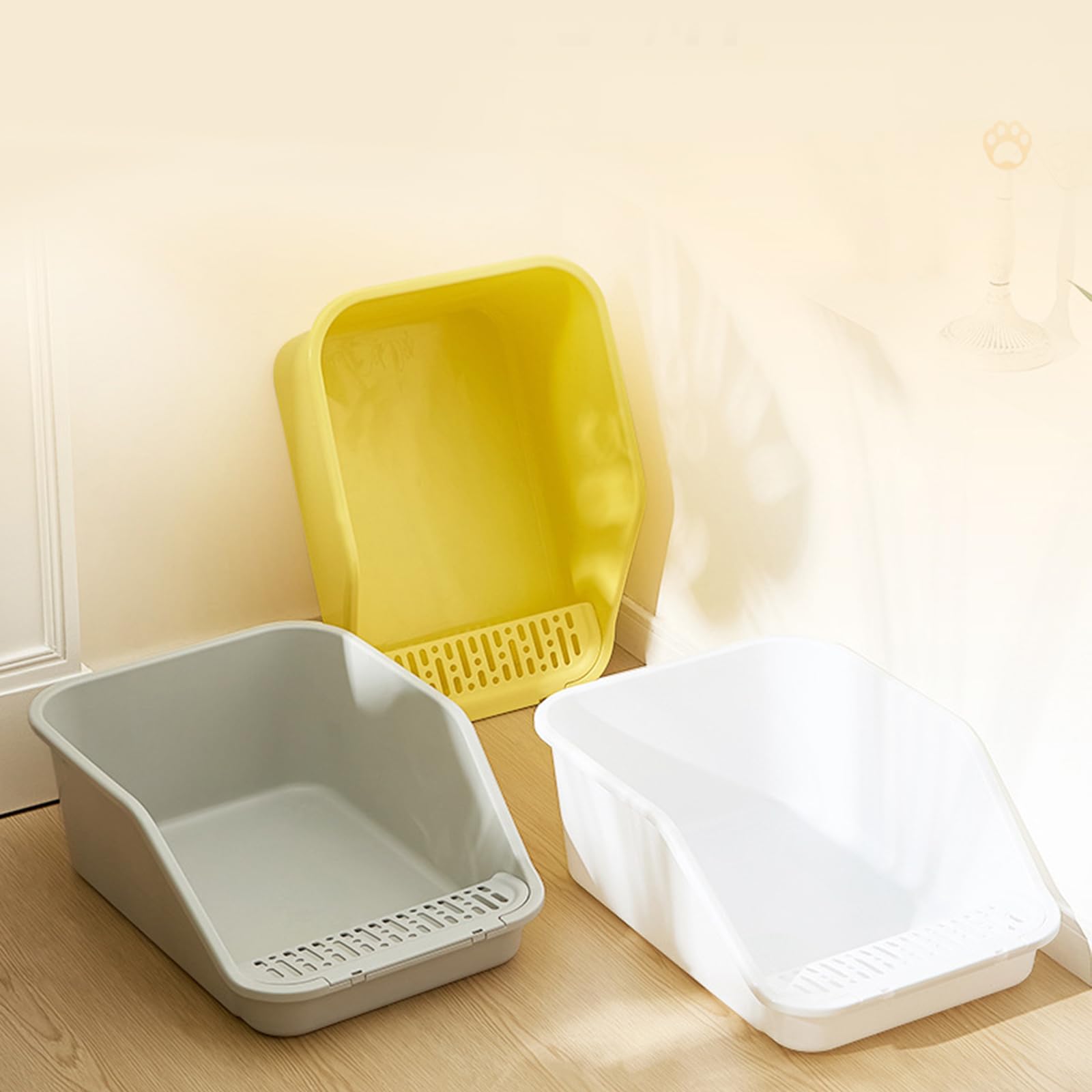 SpaceTime cat litter box low-entry easy access for kittens and seniors