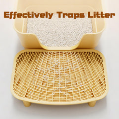 SpaceTime cat litter mat fits most litter boxes in homes