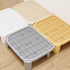 SpaceTime Cat Litter Mat non-slip base stays in place for mess-free sessions.