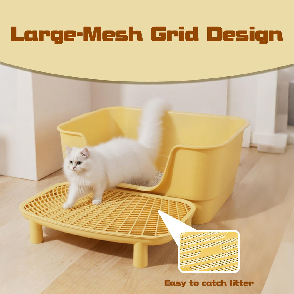 SpaceTime cat litter mat non-slip surface prevents shifting