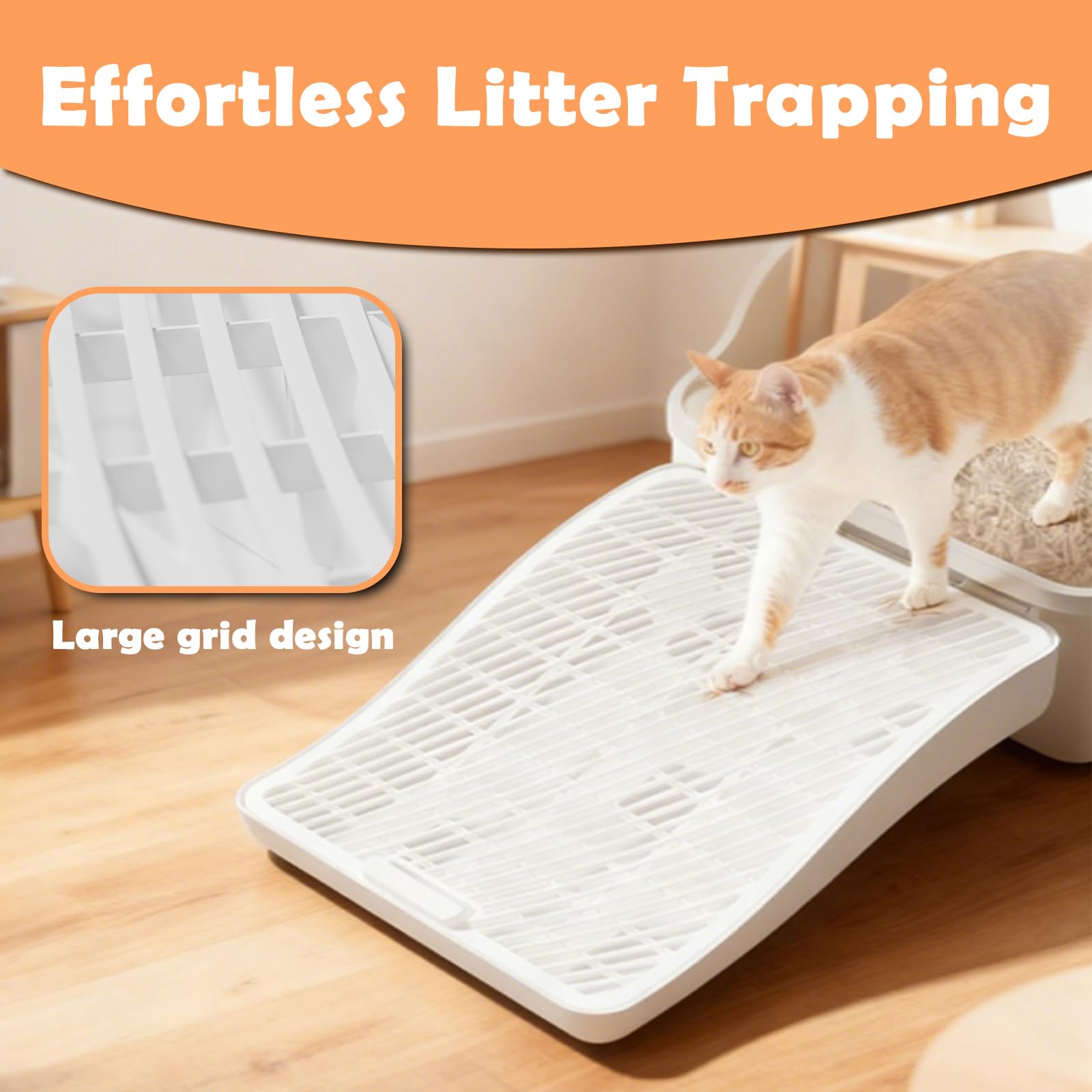 SpaceTime multi-cat friendly mat with extended slope for comfort.