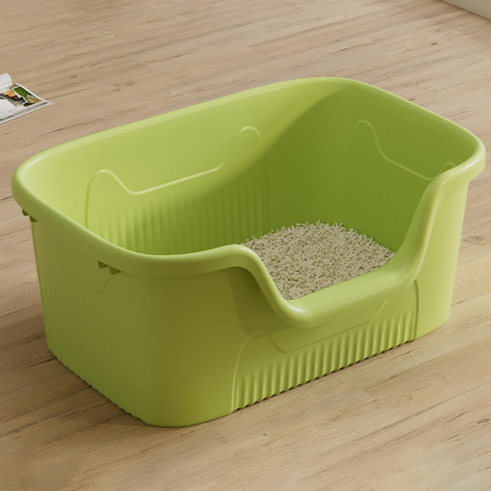 SpaceTime extra large litter box front view for roomy multi-cat comfort