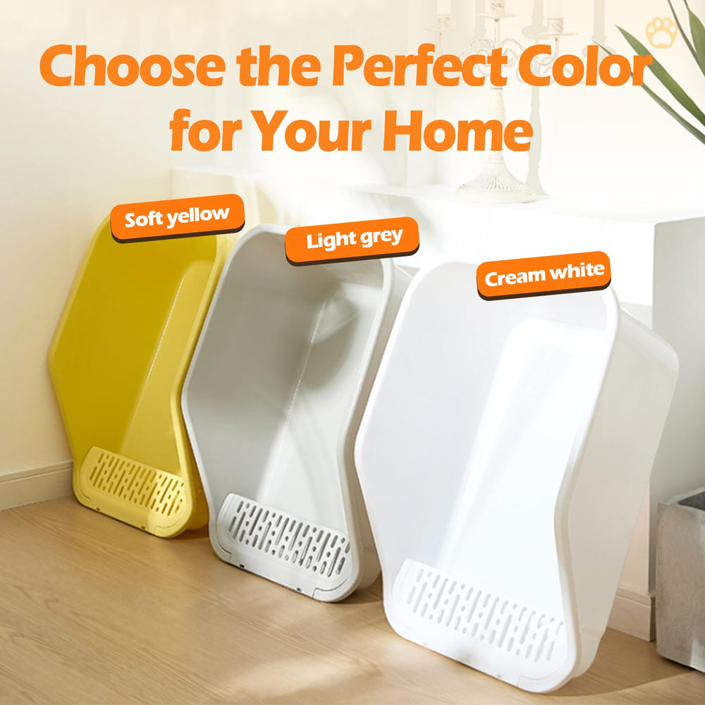 SpaceTime indoor-cat comfort and ease inside a spacious litter box