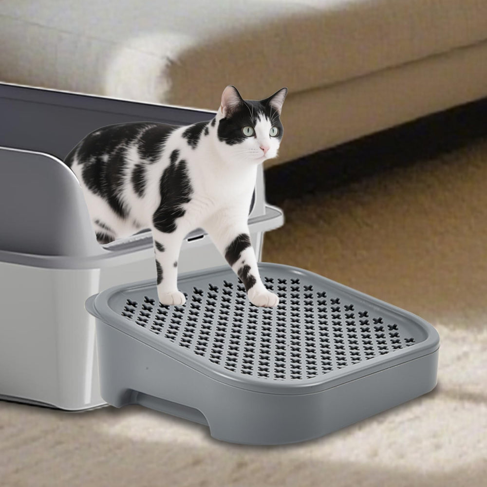 SpaceTime universal-fit litter mat works with standard and automatic boxes