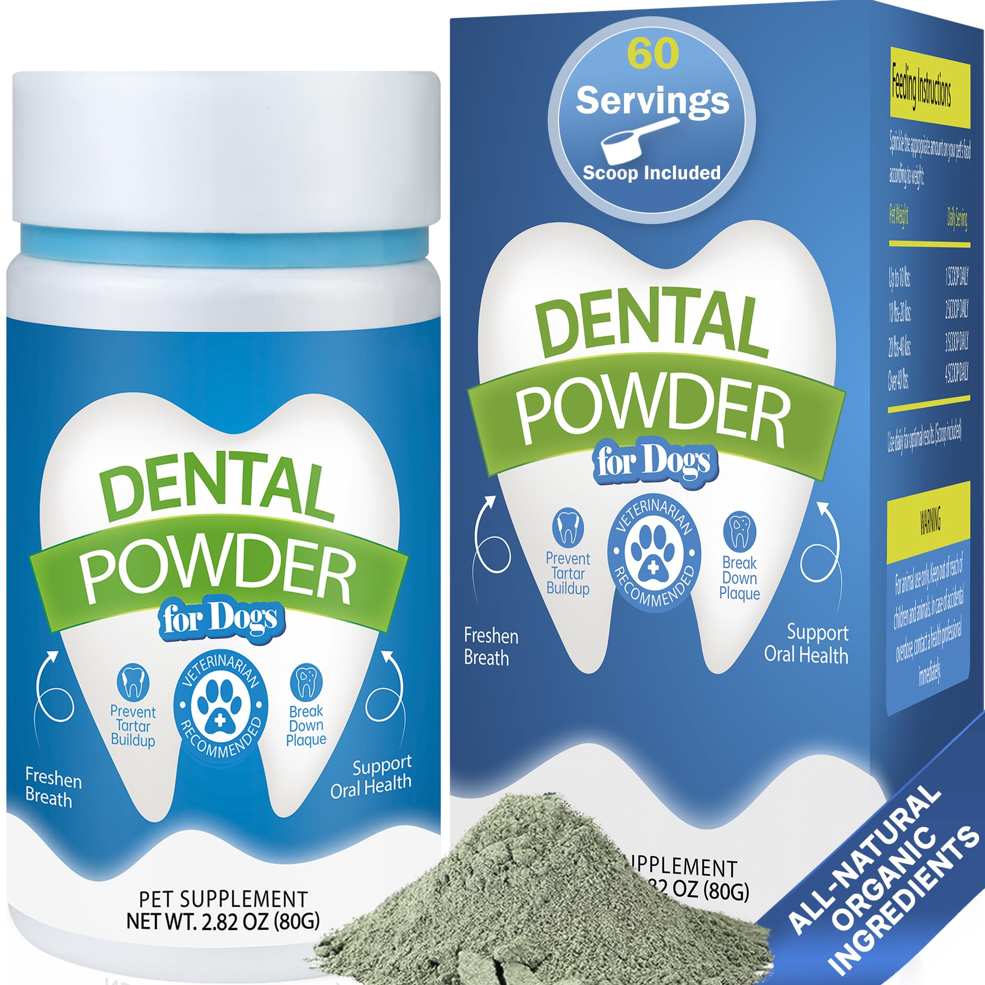 Spanielbuns dental powder tube on counter supports easy daily use and fresh breath