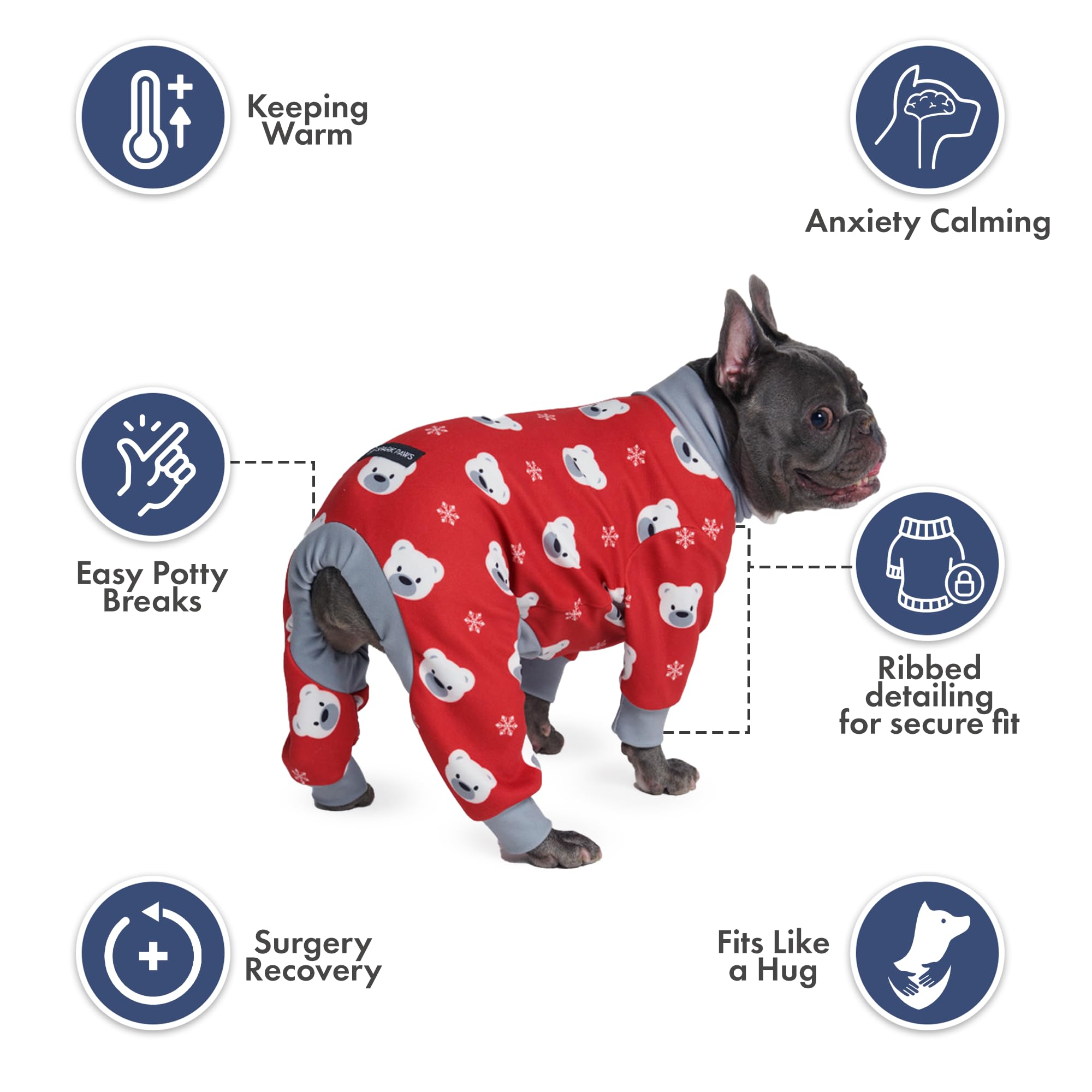 Spark Paws 4way stretch fabric close-up highlights durable comfort.