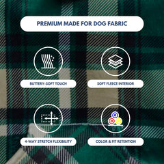 Spark Paws dog hoodie inside fleece close-up with calming warmth