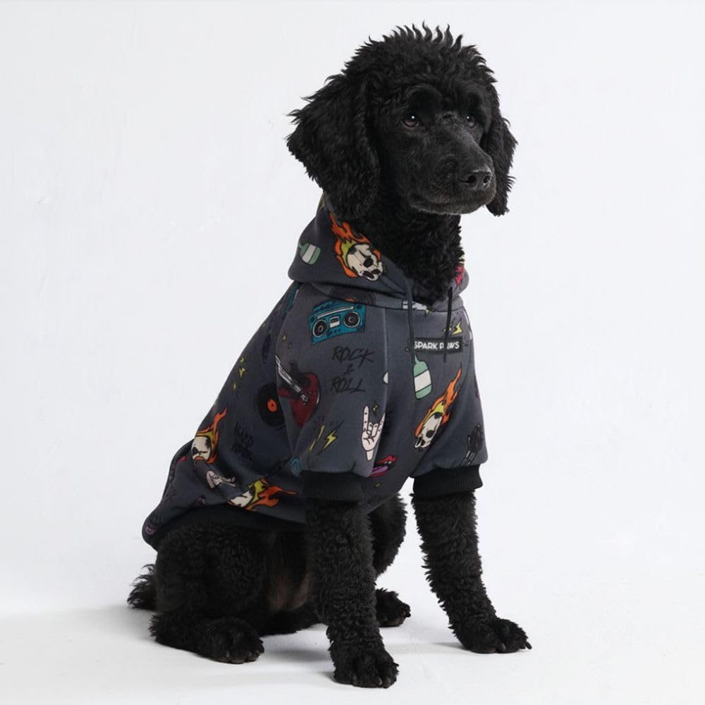 Spark Paws Dog Hoodie butter-stretch fabric keeps small dogs comfy during daily wear.