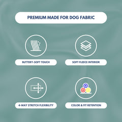 Spark Paws Dog Hoodie teal leash-opening easy harness attachment
