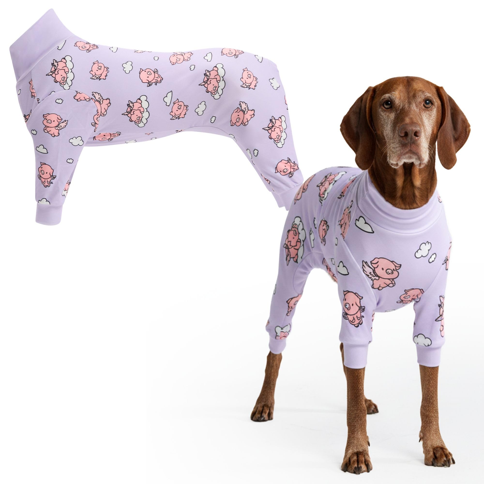 Spark Paws dog pajama 4-way stretch for flexible comfort during sleep and lounging