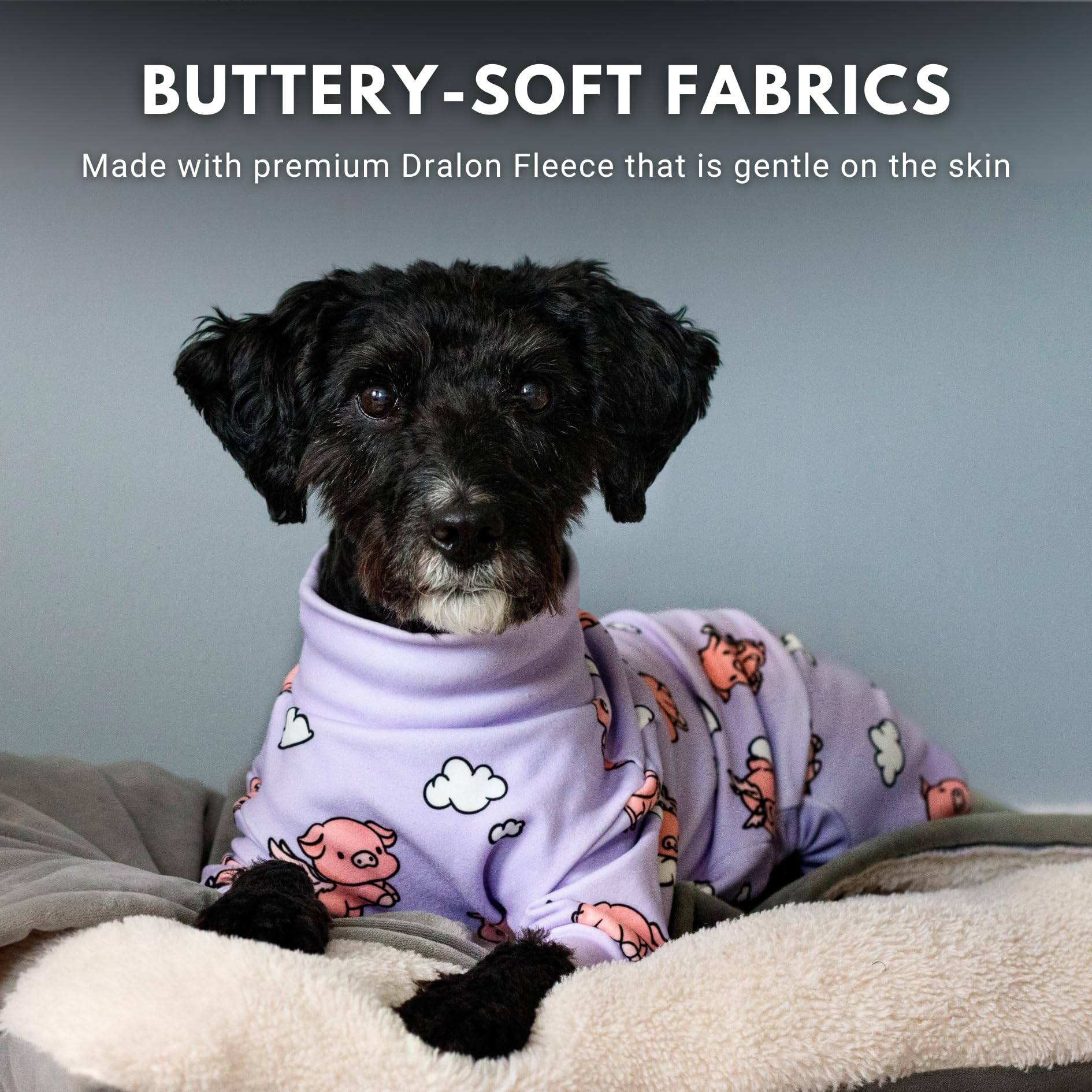 Spark Paws Dog Pajama durable design stitches ensure long-lasting wear.