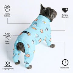 Spark Paws dog pajama hug-like interior close-up demonstrating calming, secure feeling.