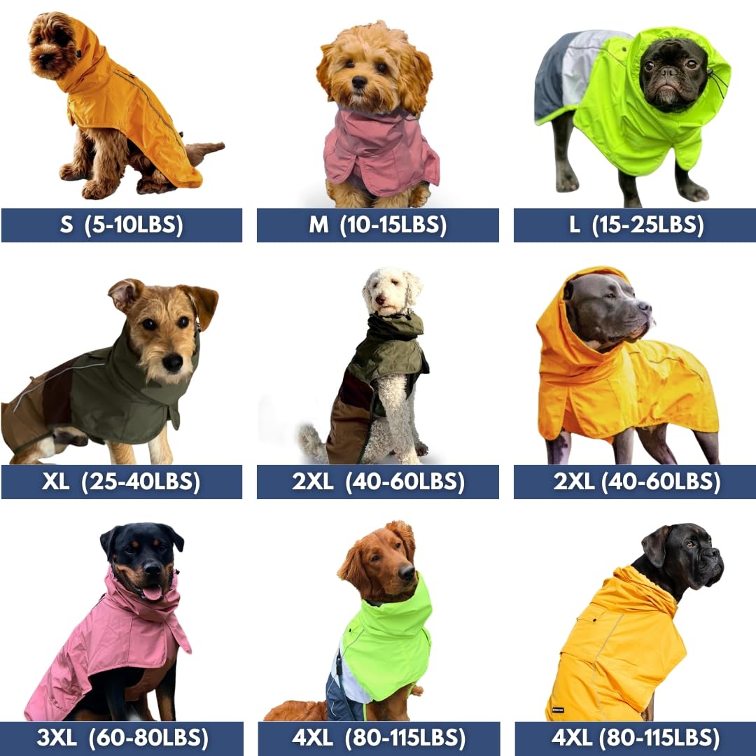 Spark Paws dog raincoat reflective strips boost nighttime visibility during walks.