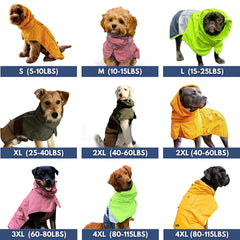 Spark Paws raincoat side-buckle design for easy on-and-off.