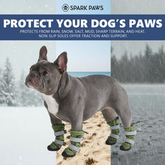 Spark Paws reflective straps view enhancing visibility during dawn or dusk strolls.