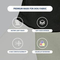 Spark Paws hoodie leash opening demonstrates convenient attachment for harness use