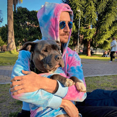 Spark Paws Human Hoodie drawcord hood emphasizes adjustable warmth during outdoor activities.