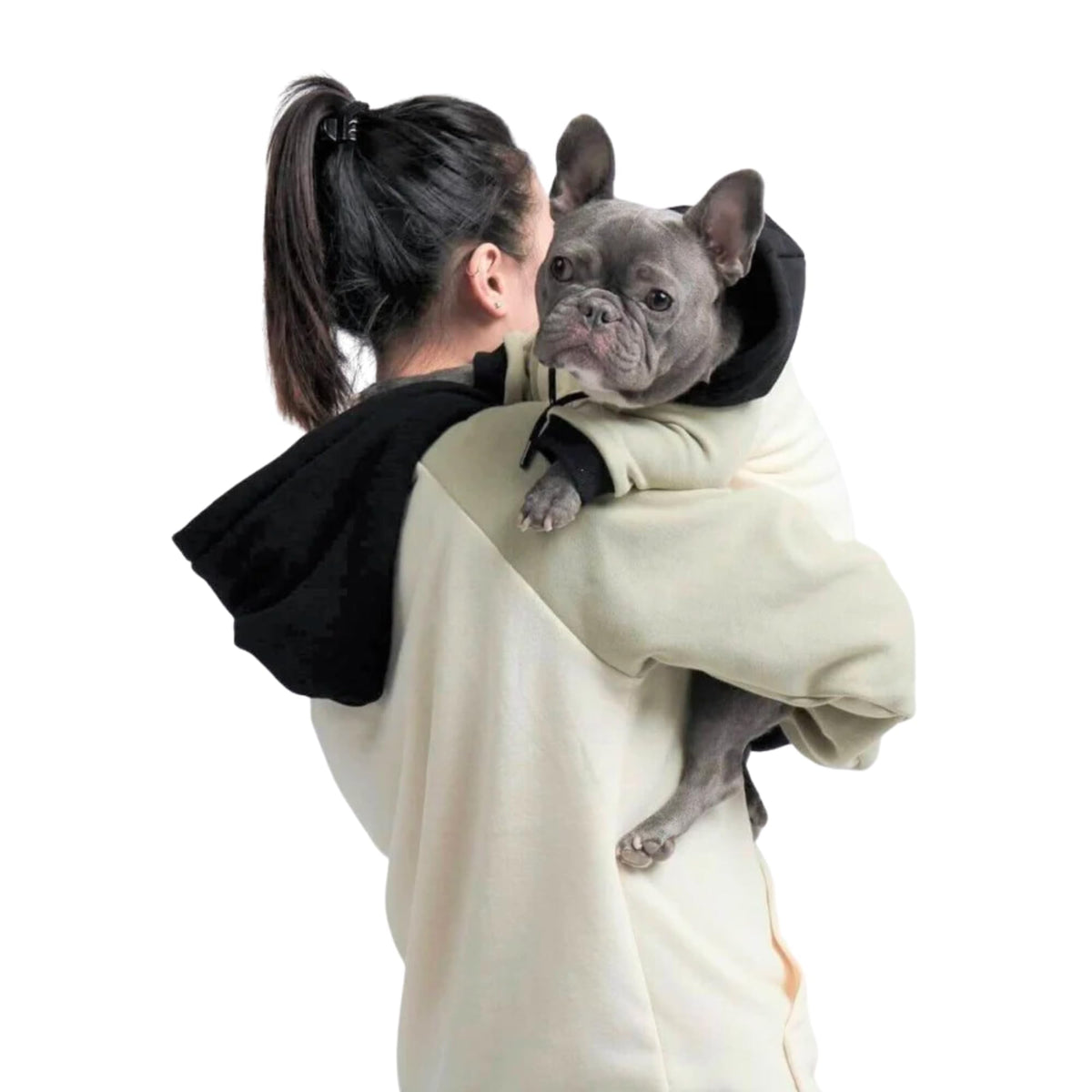Spark Paws Human Hoodie olive cream XL front view highlights buttery-soft fabric for daily comfort