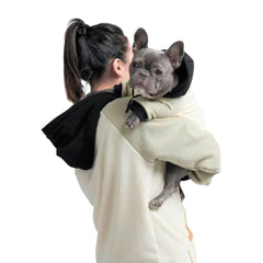 Spark Paws Human Hoodie olive cream XL front view highlights buttery-soft fabric for daily comfort