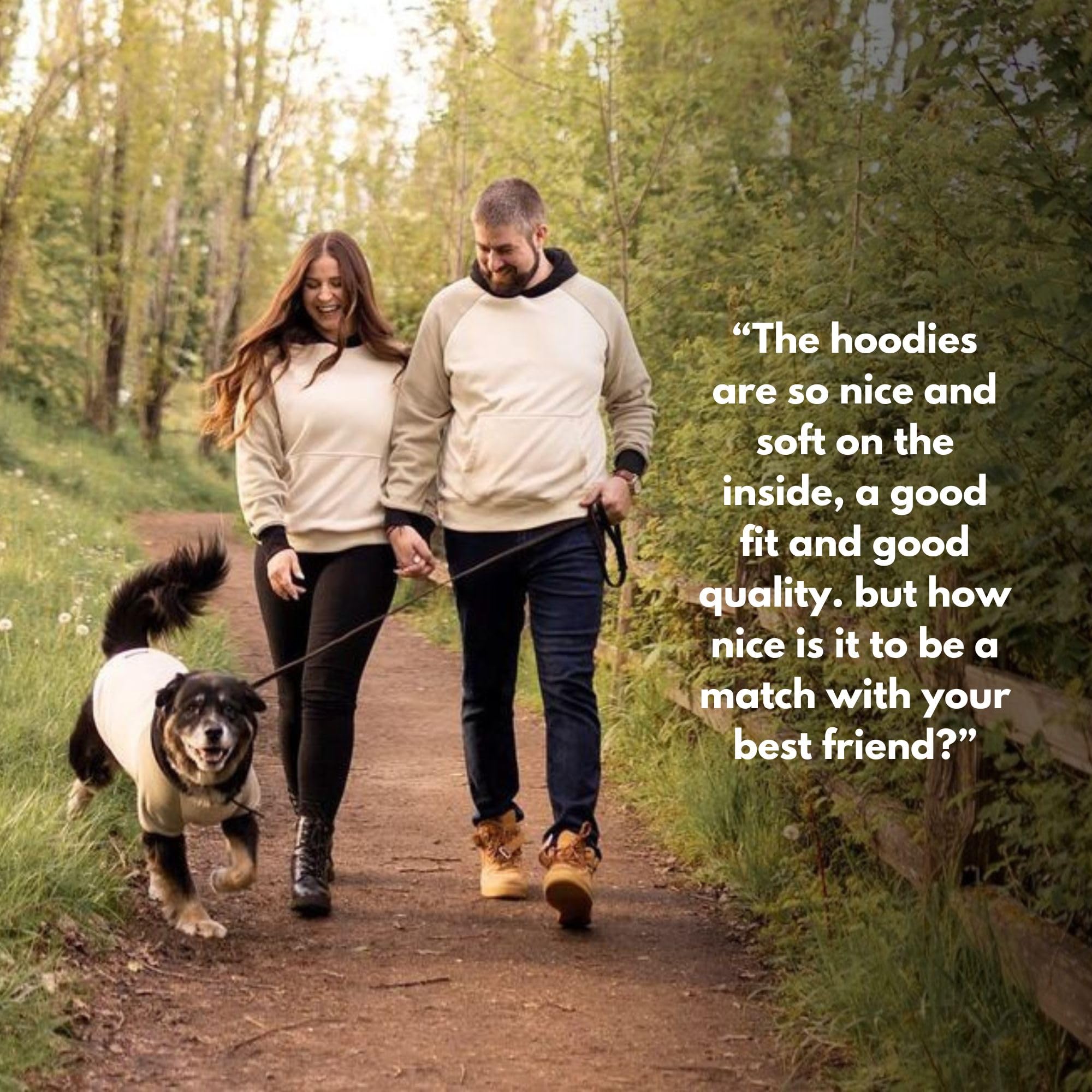 Spark Paws Human Hoodie olive cream XL pockets offer quick storage for essentials